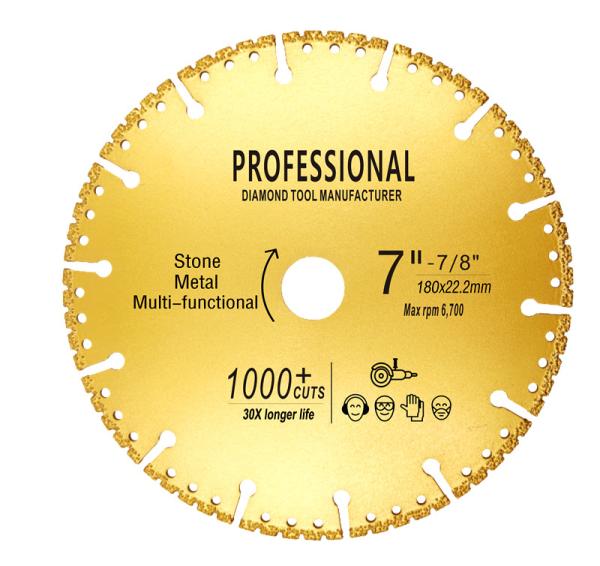 Quality 230mm Diamond Metal Cutting Saw Blade Multi-funnctional 9"disc for steel stone for sale