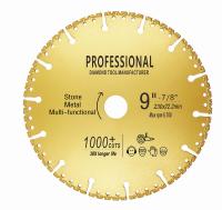 Quality 230mm Diamond Metal Cutting Saw Blade Multi-funnctional 9"disc for steel stone for sale
