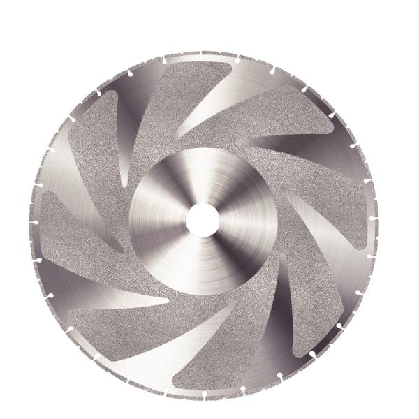 Quality 16" Diamond saw blade 400mm Electroplated Metal Cutting and cast iron Vacuum for sale