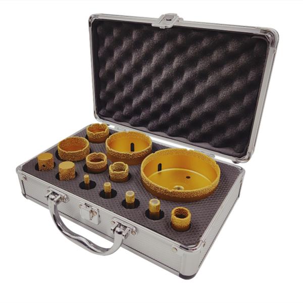 Quality M14 Hole Drill Diamond Opener set Alu portable box package DIY Tool Vavcuum for sale