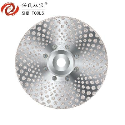 China 9inch 230mm Electroplated diamond saw blade tool for cutting and grinding marble for sale