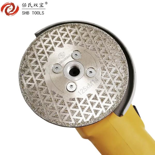 Quality 125MM 5inch Diamond saw blade Electroplated stone cutting and grinding for for sale