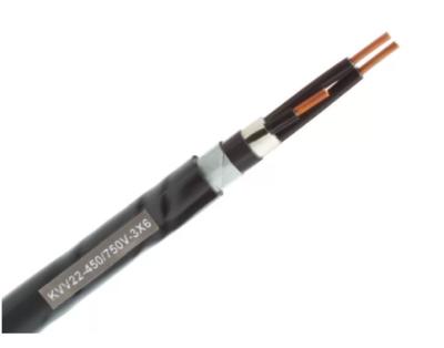 China Da torneira de aço elétrica do cabo de controle de KVV22 6mm2 núcleo de cobre blindado à venda
