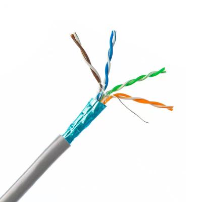 China Ethernet que protege de cobre Lan Cable, cable de datos de DJX Cat5e Utp 26awg 4 del HDPE se empareja en venta
