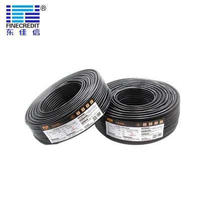 China 100m Flexible Building Wire H03VV F Copper Conductor For Lighting 2×0.75 Mm2 for sale