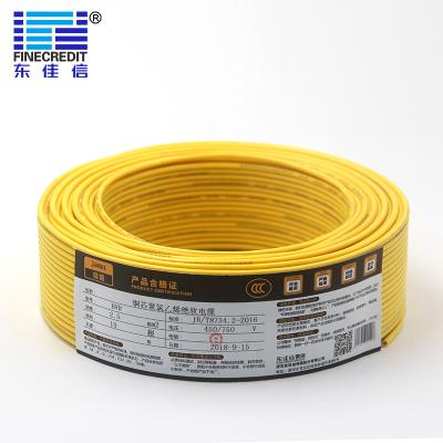 China Cable flexible de la sola base de RoHS, alambre aislador del edificio del alambre de cobre del PVC de H05V-K H07V-K en venta