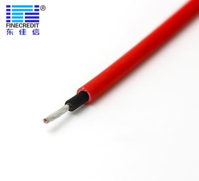 China H1z2z2-k 1 Core Xlpo Solar Cable Sunlight Resistant PVC Sheath TUV Certification photovoltaic cable for sale