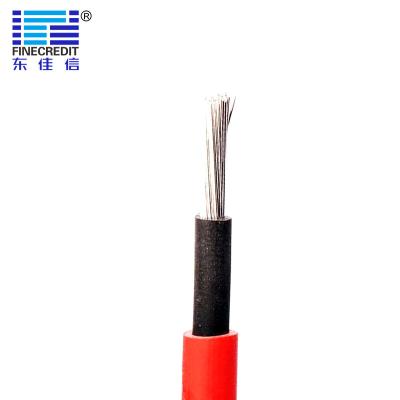 China 2 PFG 1169 H1Z2Z2-K Photovoltaic Cable Flexible Tinned Copper Conductor EN 50618 for sale