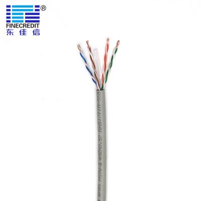 China Industrial 23AWG 1000FT Cat6 Utp Ethernet Cable Flexible BC Conductor HDPE Insulation for sale