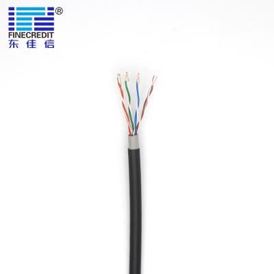 China Outdoor 23AWG 0.56mm Direct Burial Ethernet Cable Double Sheath for sale