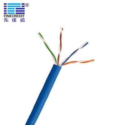 China Copper 305M Ethernet Lan Cable Cat5e 4 Pairs 24Awg 0.51mm 8 Core for sale