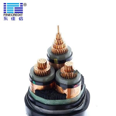 China 8.7/15KV YJV22 3*185mm2 Industrial Electrical Cable Copper Core Medium / High Voltage for sale