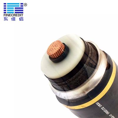 China Chaqueta de PVC media de la base del cable de transmisión del voltaje de N2XRY STA 25-630sq sola en venta