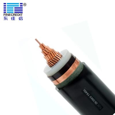 Chine La bande moyenne de l'en cuivre YJV22 de cable électrique de la tension 26/35KV a protégé à vendre