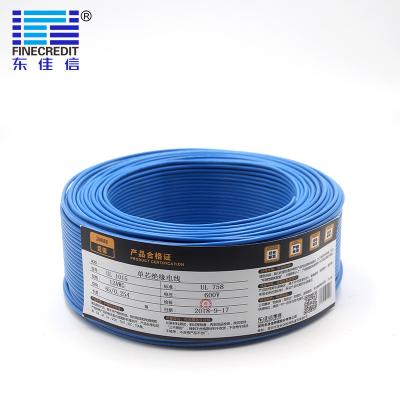 China Single Core Awm 1015 Household Electrical Cable Tinned Copper Solid Conductor for sale