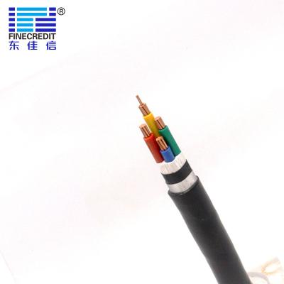 China Black 70mm VV22 YJV22 Armoured Electrical Cable PVC Insulation for sale