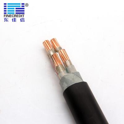 China 3 cable de transmisión de la baja tensión de la base 35mm2, cable eléctrico subterráneo de NA2XY N2XY XLPE en venta
