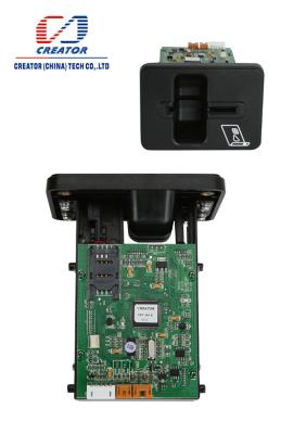 China Leitor de cartão manual com relação de USB, leitor do quiosque RFID ATM do mergulho de cartão do processador central à venda