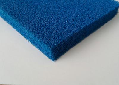 China Good Resilience Smooth Open Cell Silicone Foam Rubber Sheet In Blue , Red Color for sale