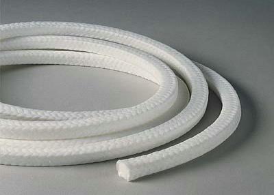 China White Lattice Braided PTFE Packing , PTFE Packing With Oil Or Without Oil for sale