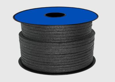 China Embalaje negro del Teflon PTFE para la cuerda del material de lacre/del casquillo de empaquetadura del grafito en venta