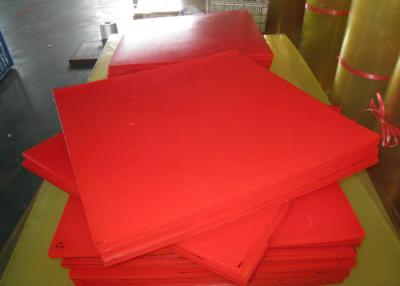 China Bendable Virgin Polyurethane Plastic Sheets For Paper Making , Red PU Sheets for sale