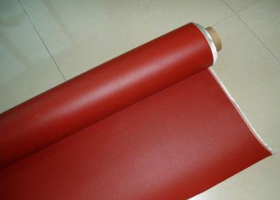 中国 電気絶縁材の単一の側面のシリコーンの上塗を施してあるガラス繊維の生地 0.25 - 0.8mm の厚さ 販売のため