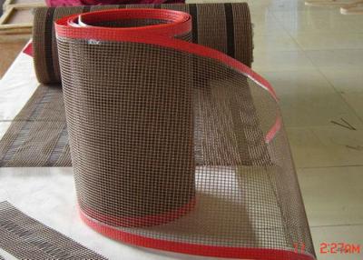 China High Temperature Resistant Open Fiberglass PTFE Mesh Edge Reinforced Non Sticky for sale