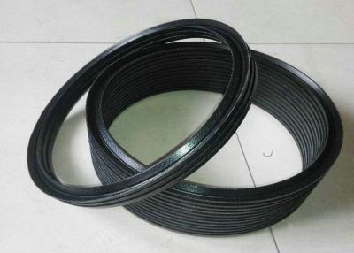 China Black NBR FKM PTFE Silicone Rubber Washers / Hydraulic Vee Packing Seal for sale