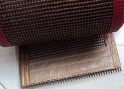 Chine Maille 10 x 10mm, bande de conveyeur de la catégorie comestible PTFE de résistance thermique de maille de téflon à vendre
