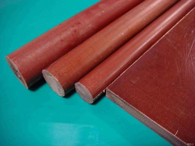 China Bakelite Insulation Cotton Rod / Brown Phenolic Rod 1.25-1.40g/Cm3 Density for sale