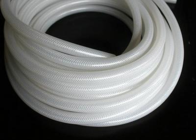 China Polyester Braid Silicone Rubber Tubing , Flexible Silicone Hose Food Grade Without Smell for sale
