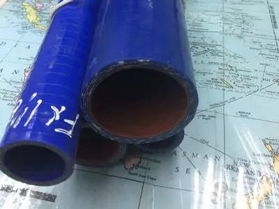 China Blue Id 6mm Silicone Braided Hose , High Temperature Silicone Rubber Tubing zu verkaufen