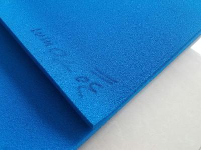 China Blue Color Silicone Sponge Sheet Impression Fabric for sale