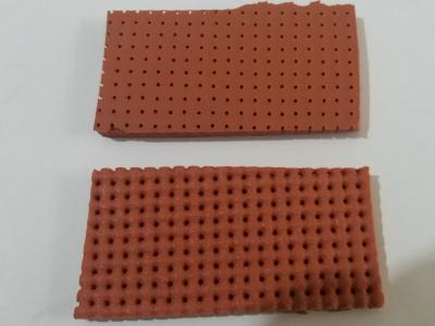 China yellow / Red Perforated Silicone Foam Sheet Size 10mm X 0.9m X 1.8m for sale