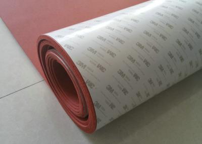 China High Heat Silicone Sponge Sheet , Silicone Foam Sheet With Backing Adhesive 3M Tape for sale