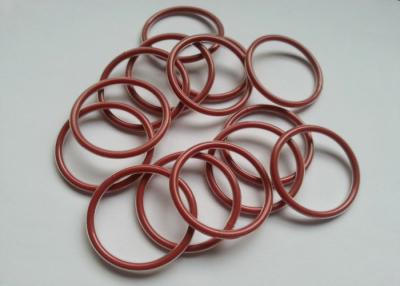 China Dark Red O Ring Washer , Silicone Rubber Washers Good Aging Resistance for sale