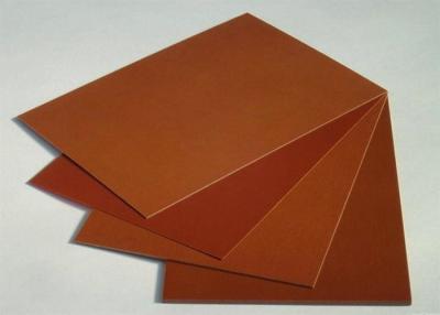 China Brown Smooth Surface Colored Plastic Sheet / Phenolic Cotton Sheet  Heat - Resistant for sale