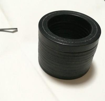 China Molde superficial liso de los sistemas completos del color del negro del sello de la uve de las lavadoras de goma de silicona en venta