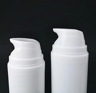 Китай Цилиндрическая бутылка насоса лосьона 30ML 50ML 100ML150ML белая PP пластиковая безвоздушная щелчковая продается