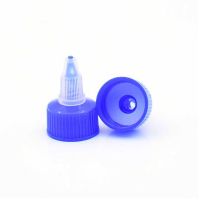 China Torção azul, fim aberto da torção, tampão distribuidor líquido plástico 24/410 à venda