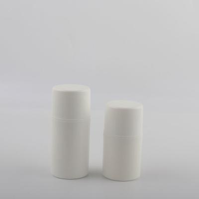 China White PP Plastic Cosmetic Packaging Airless Cream Serum Bottle 30ml 50ml 80ml en venta