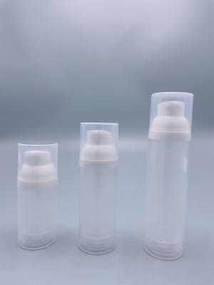 China AS PP Clear Refillable Cosmetic Pump Airless Bottle 15ml 30ml 50ml 80ml 100ml 120ml en venta
