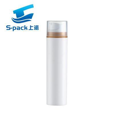 China PET White Cosmetic Jars Airless Cosmetic Bottles 30ml 50ml 100ml 150ml 200ml for sale