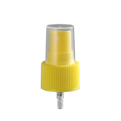 China Yellow Ribbed Fine Mist Sprayer OEM ODM Non Spill For Bottle for sale