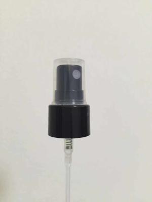 China Black Fine Mist Sprayer With Clear Cap For Hand Sanitizer 18/410 20/410 for sale