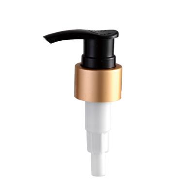 China cosmetic Plastic Dispenser Pumps , golden aluminum lotion pump for sale
