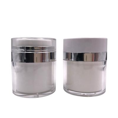 China Acrylic Airless Pump Cream Jar , Cosmetic Container Jar 50ml 50g For Lotion Packaging for sale