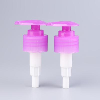 China 1.8cc Shampoo Pink Lotion Pump UV Coated Screw Up Down Lock for sale