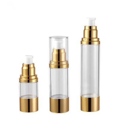 China 15ml 30ml 50ml Airless Pump Bottles For Cosmetic ABS AS Alum Material for sale